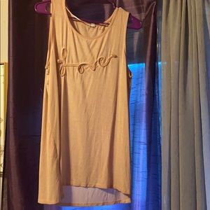 Blush Pink Love 1 inch Tank Top